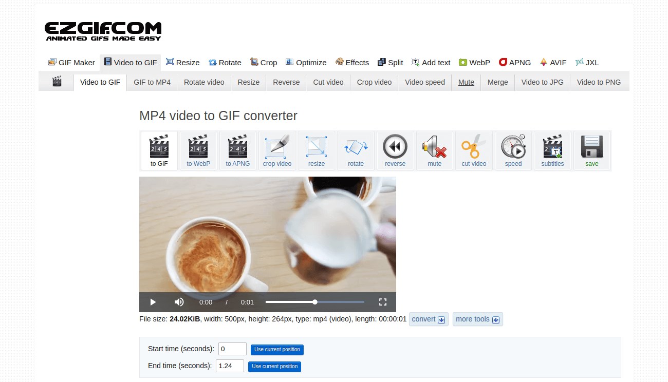 videodan gif yapma