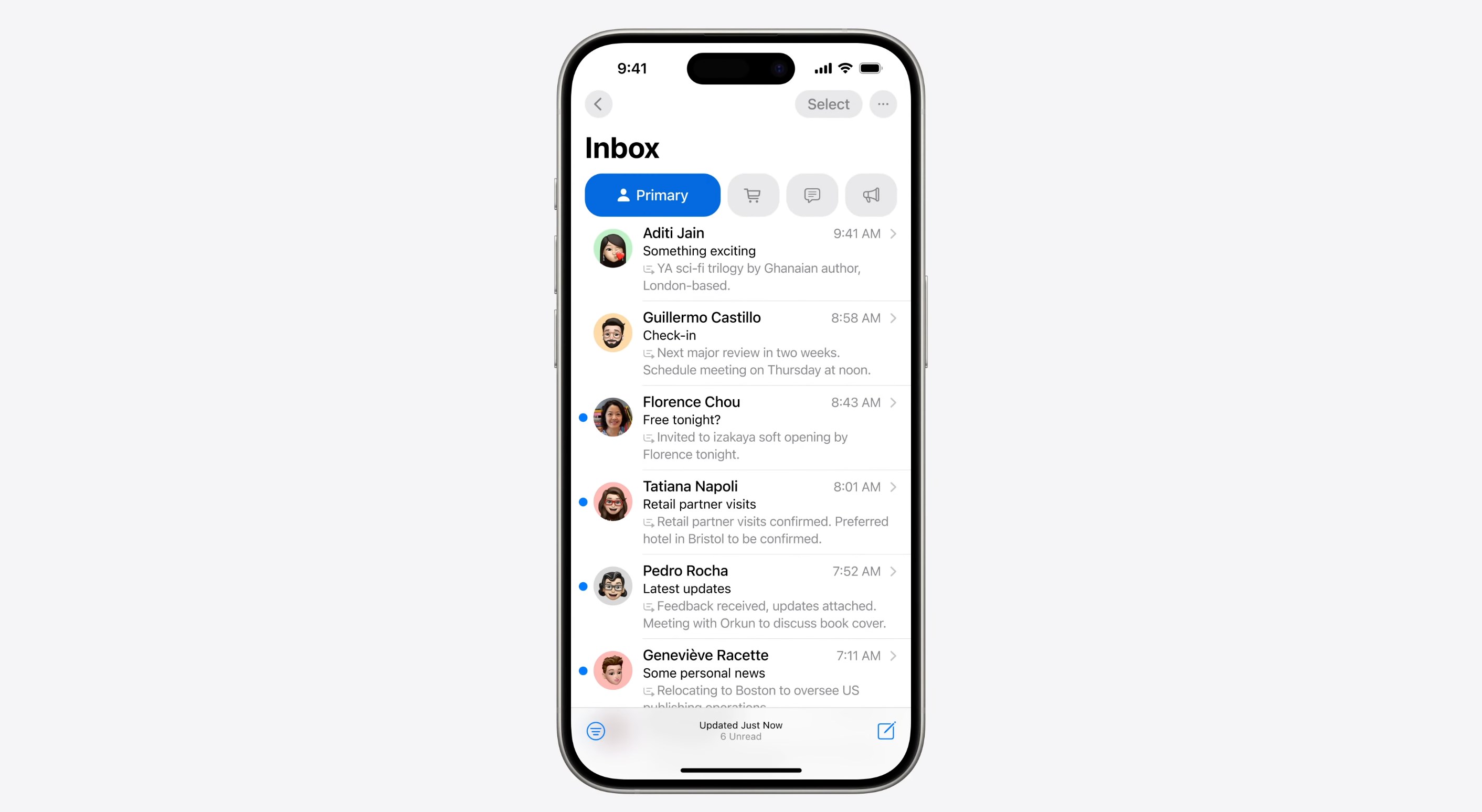 iOS 18 Mail özetleri