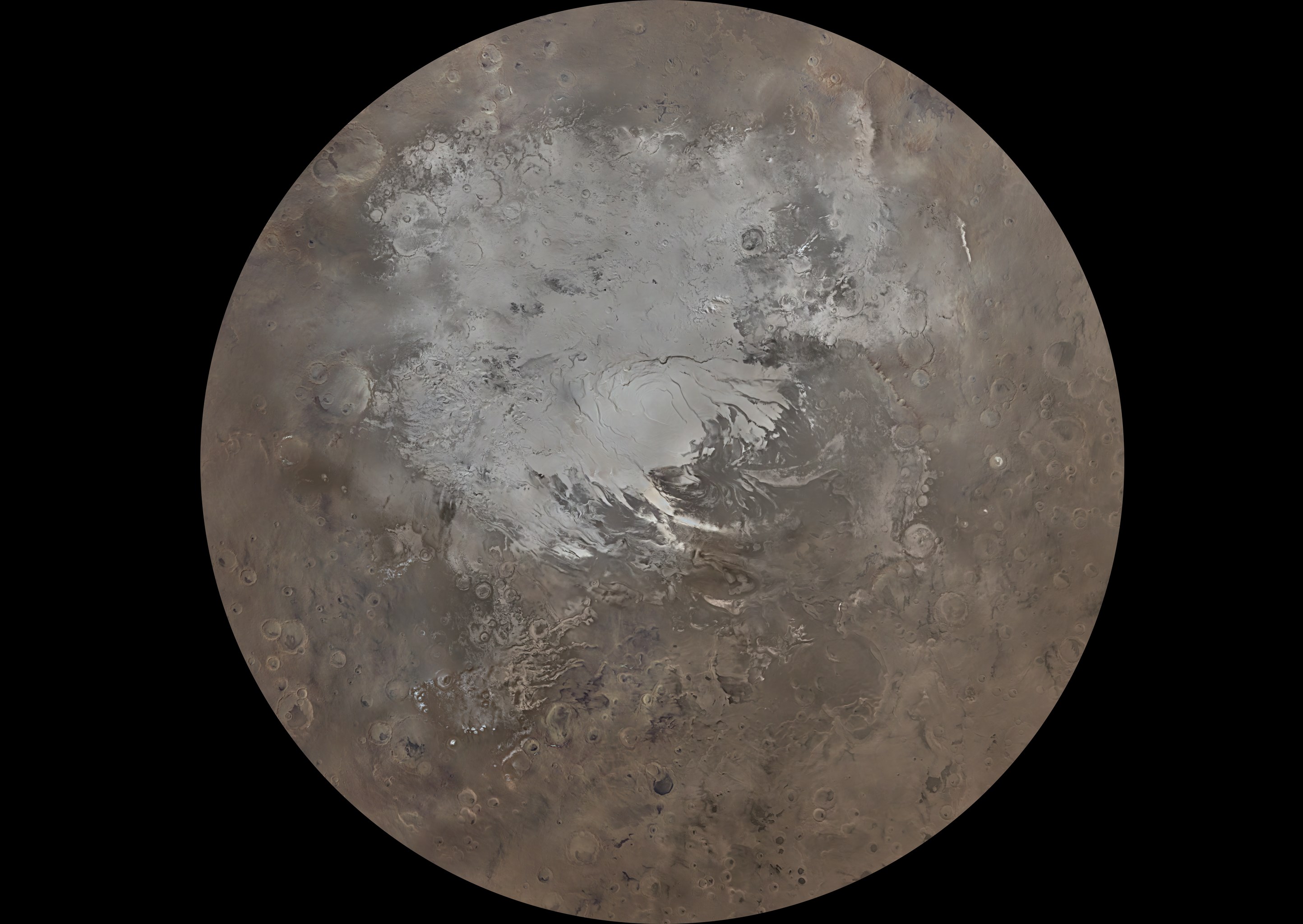 Mars’ın renkli ve en yüksek çözünürlüklü haritası yayınlandı