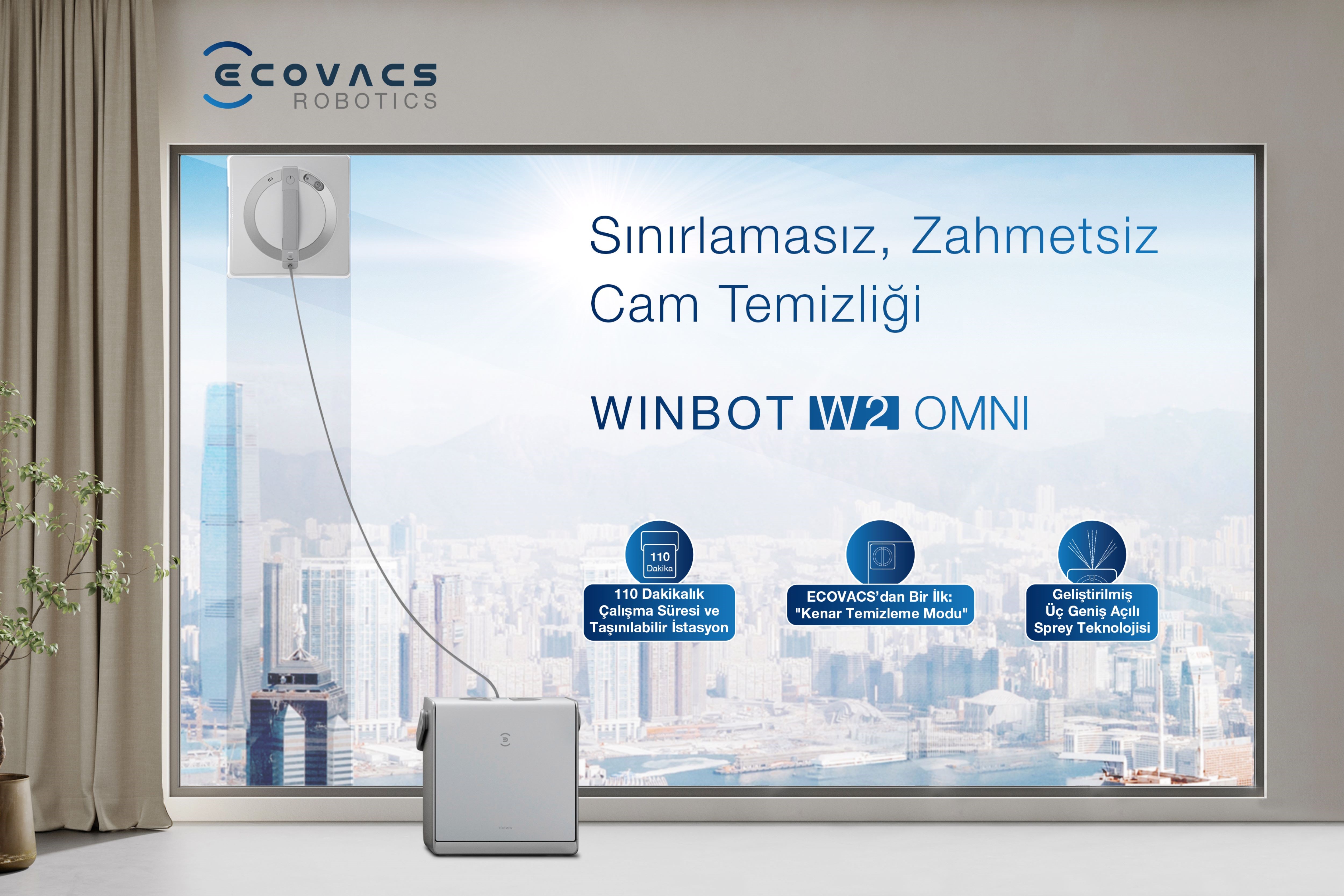 ECOVACS WINBOT W2 OMNI Türkiye'de satışta! İşte fiyatı