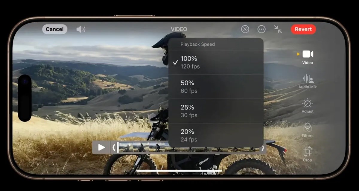 iPhone 16 pro 4k 120fps video kaydı