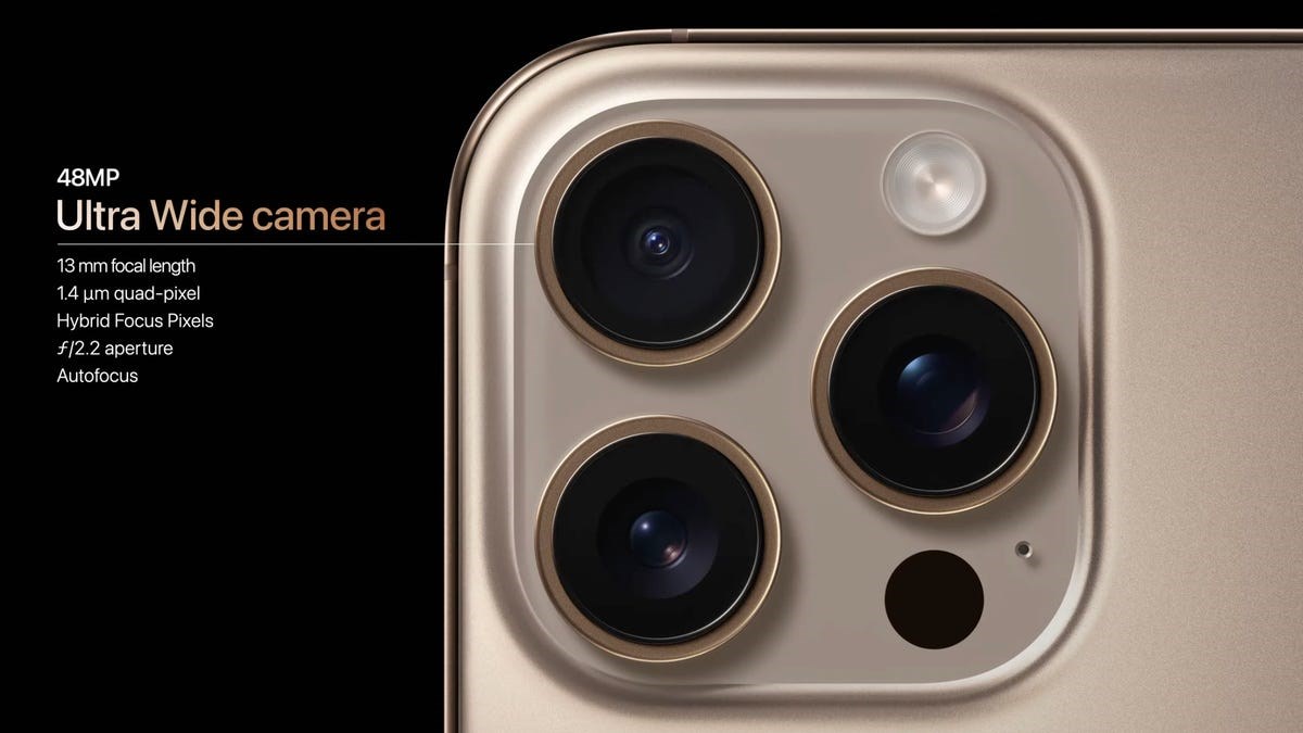 iphone 16 pro 48mp ultra geniş kamera