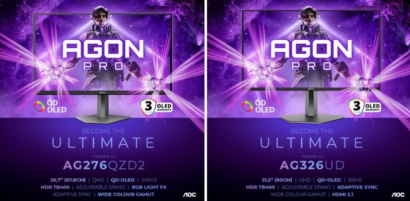 AOC son teknoloji ürünü QD-OLED gaming monitörleri ile karşınızda
