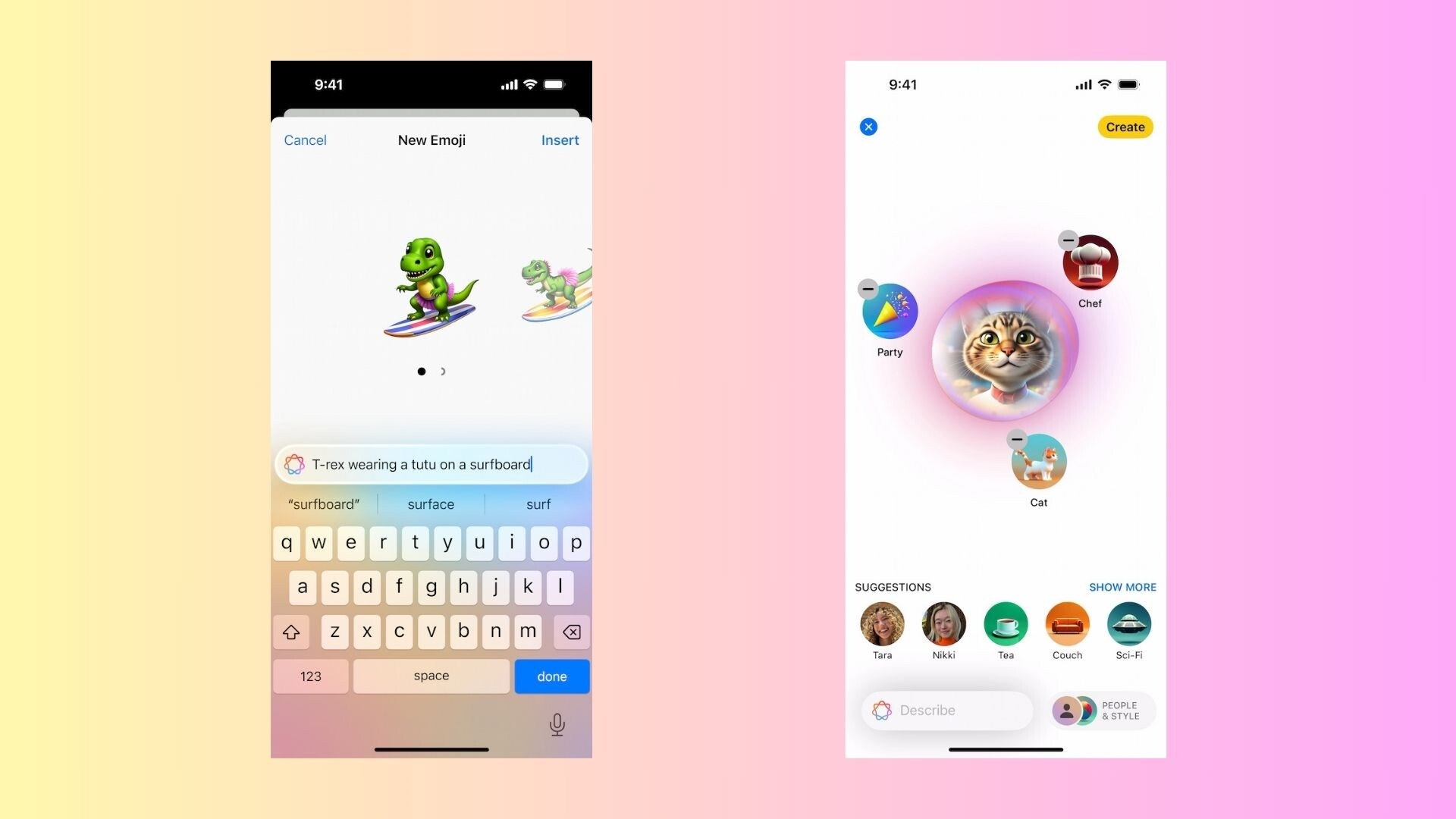 Genmoji & Image Playground iOS 18.2 yapay zeka görüntü oluşturma