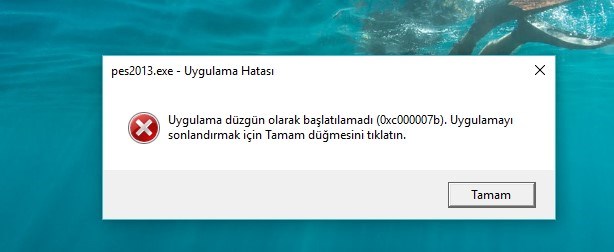 uygulama başlatılamadı hatası neden olur