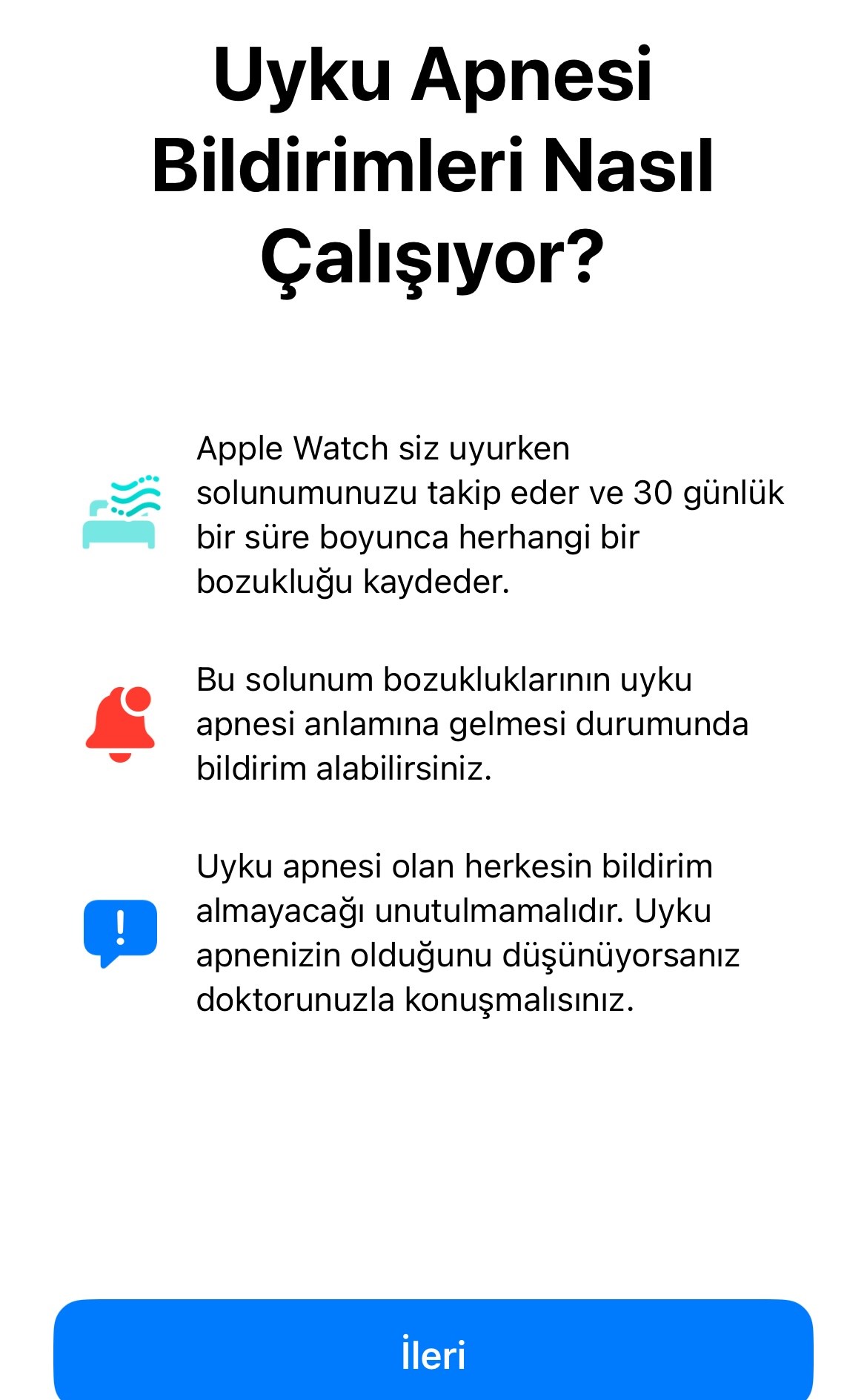 Apple Watch'un uyku apnesi tespit özelliği Türkiye'de açıldı!