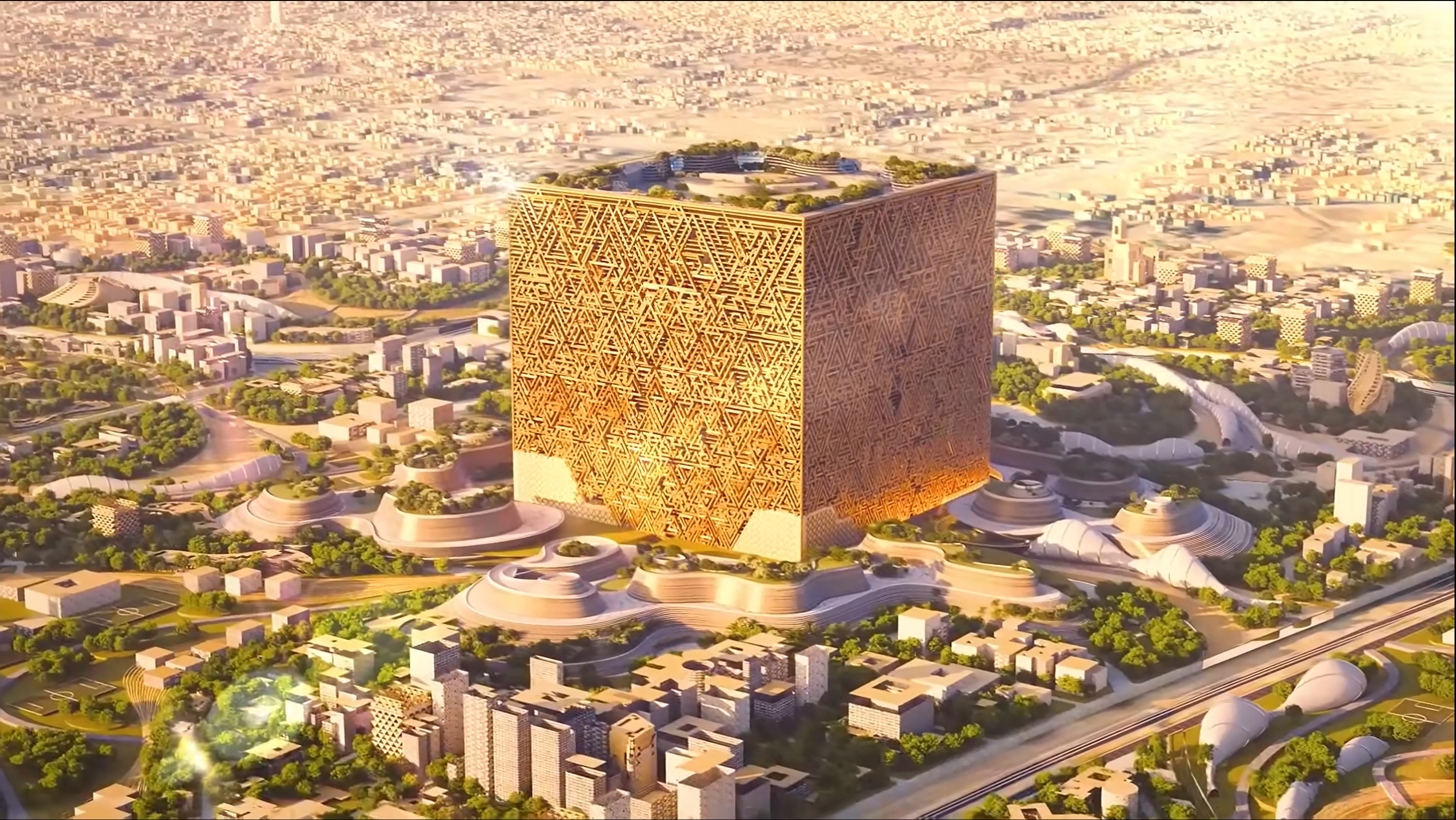 Suudi Arabistan'da dünyanın en büyük binasının inşasına başlandı