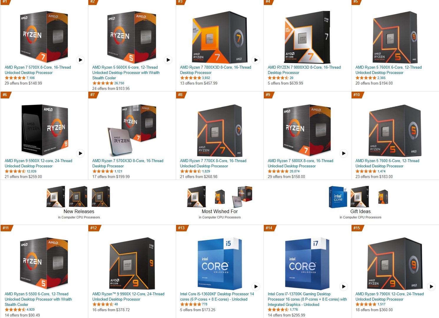 AMD, işlemci satışlarında Intel’i yok etti