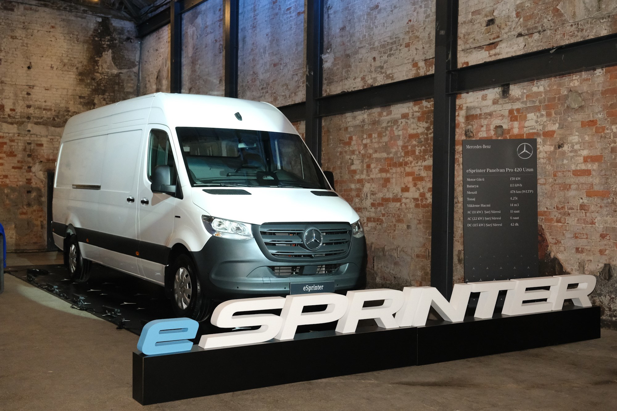 Elektrikli Mercedes eSprinter Türkiye'de satışa sunuluyor