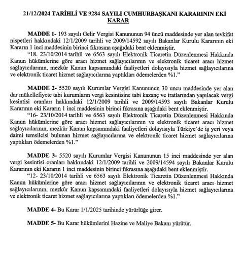 E-ticarete %1 ek vergi geldi: Her şey %1 oranında zamlanabilir