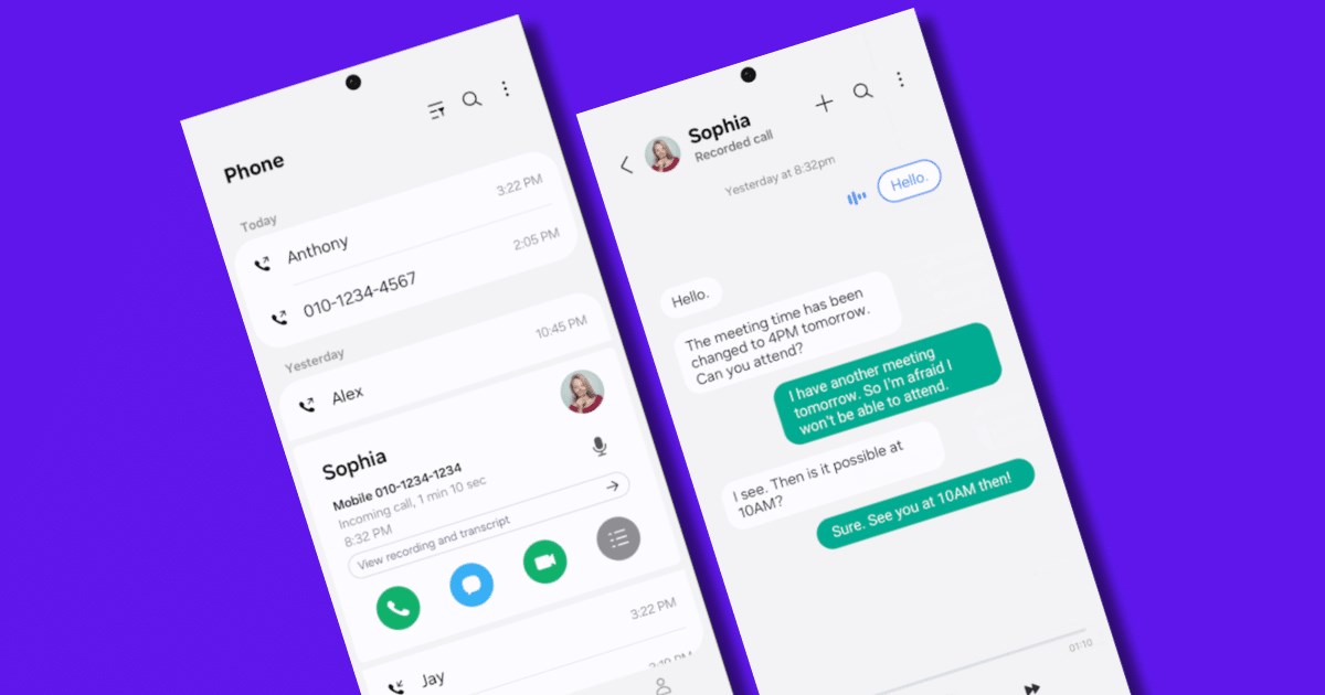 samsung one ui 7.1 arama özetleri