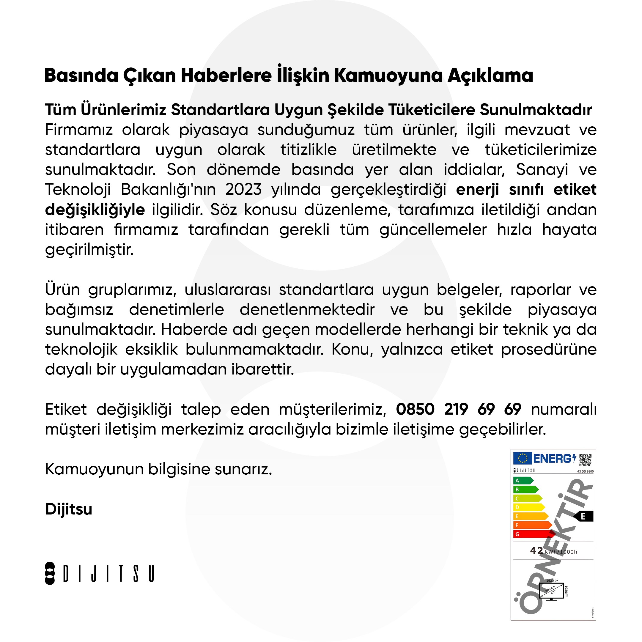 Sanayi Bakanlığı'nın kararı hakkında Dijitsu'dan açıklama!
