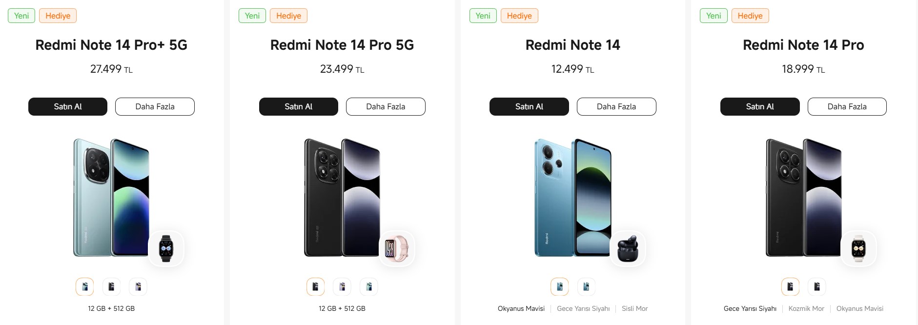 Redmi Note 14 ve Redmi Note 14 Pro Türkiye’de: İşte fiyatlar