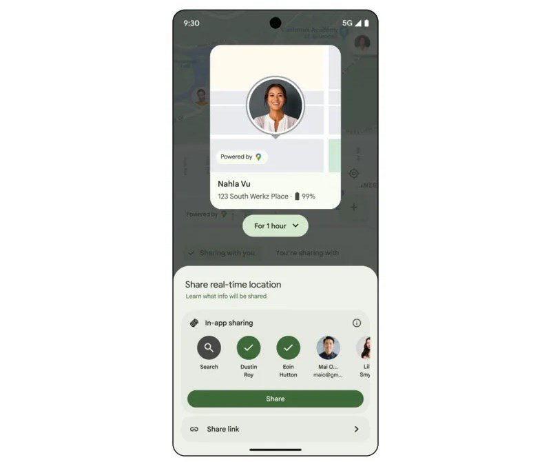 android telefon canlı konum paylaşma