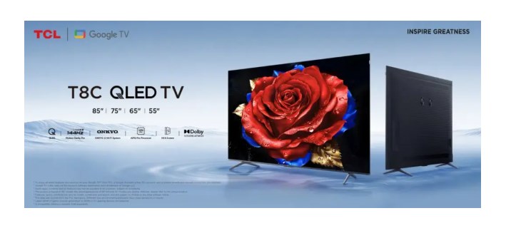 TCL’in dev ekranlı T8C QLED serisi Avrupa’da satışa çıktı