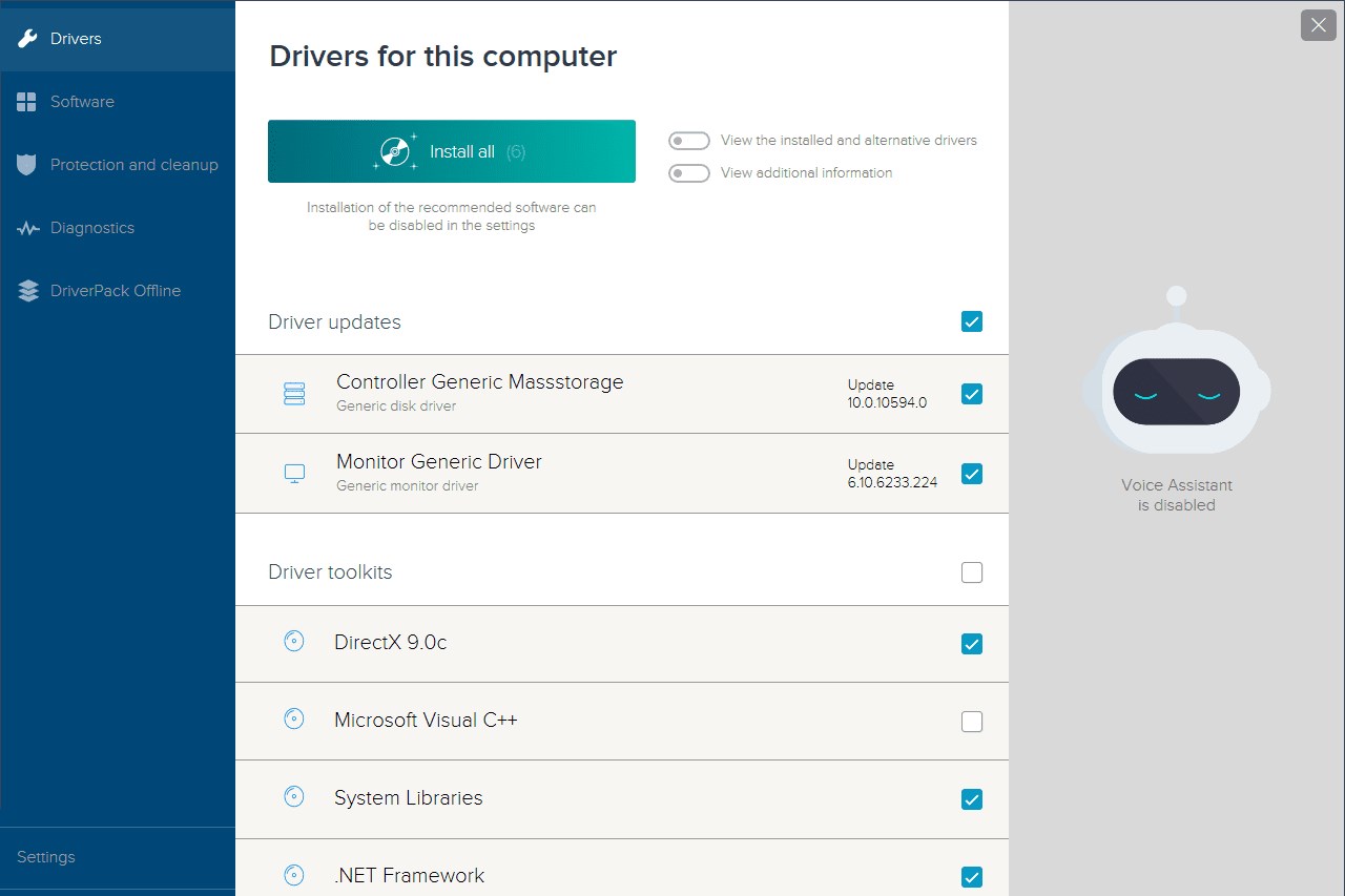 ücretsiz sürücü güncelleme programı driverpack