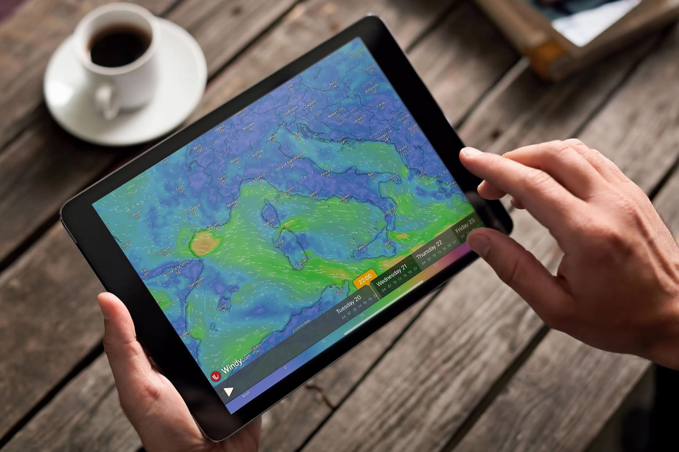 sporcular için hava durumu uygulaması Windy.app