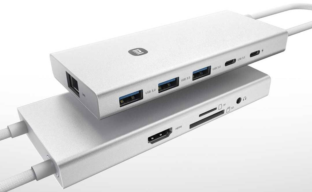 Xiaomi Type-C 10-in-1 dock portlar