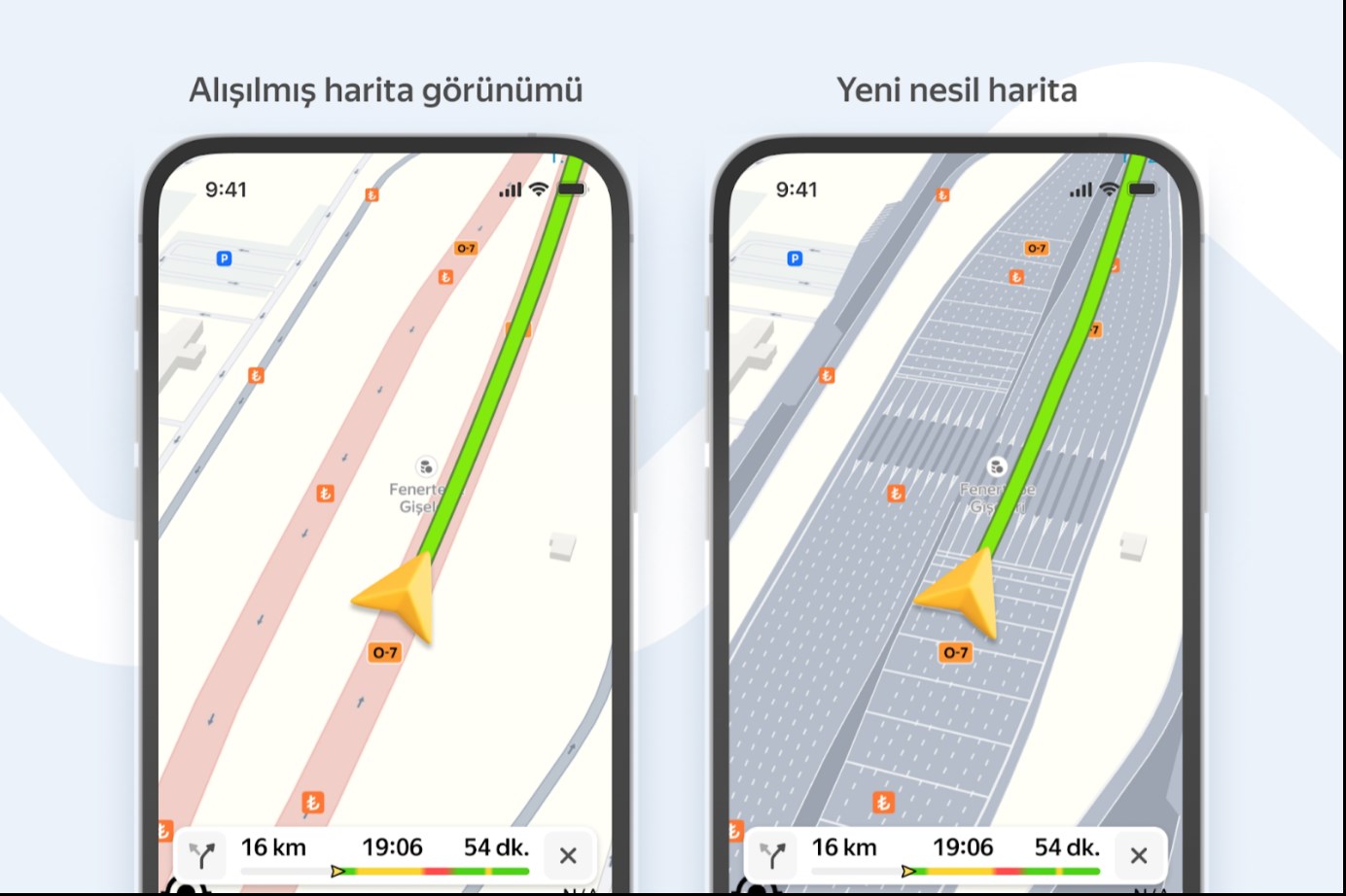 Yandex Maps, İstanbul’da ayrıntılı şerit ve kasis görünümüne kavu