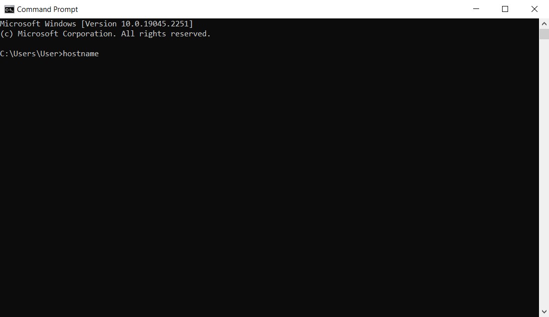 pc adını öğrenme cmd komutu
