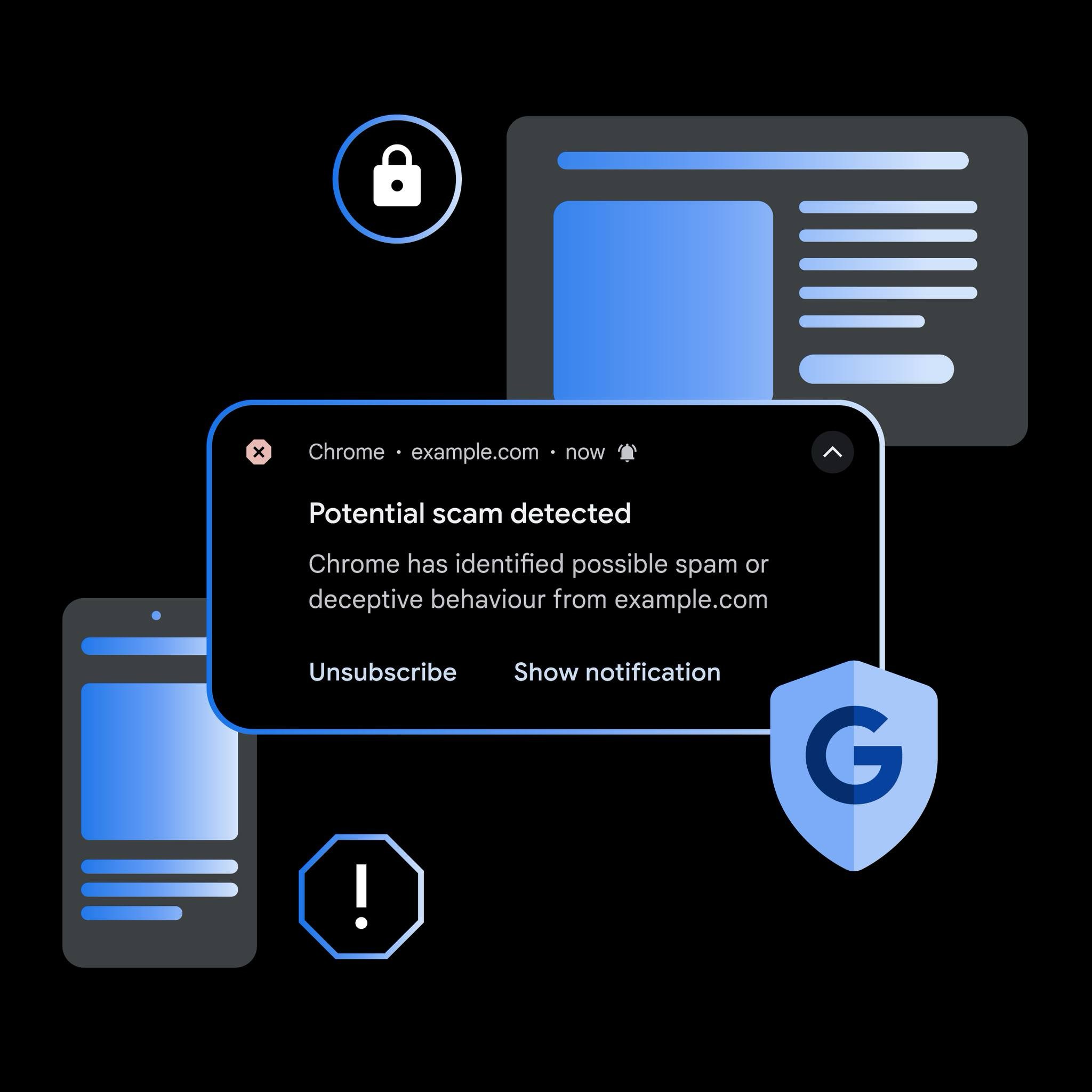 chrome android bildirim engelleme yapay zeka