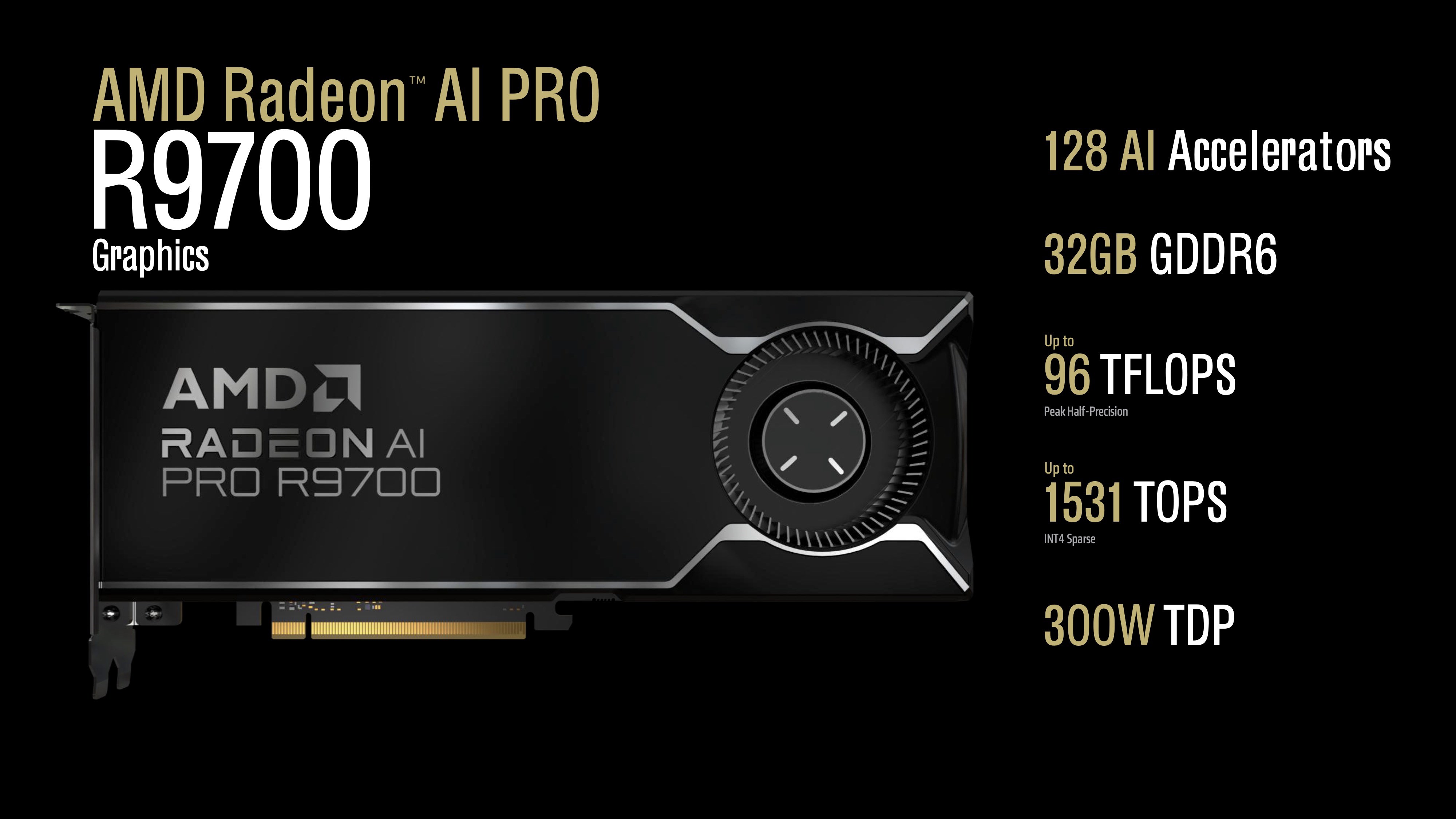AMD, Radeon AI Pro R9700 ile Nvidia’ya meydan okuyor