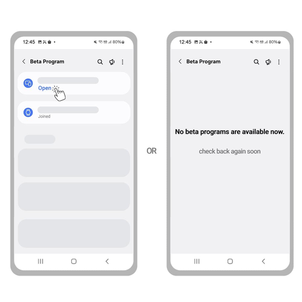 Samsung One UI 8 beta programına kaydolma