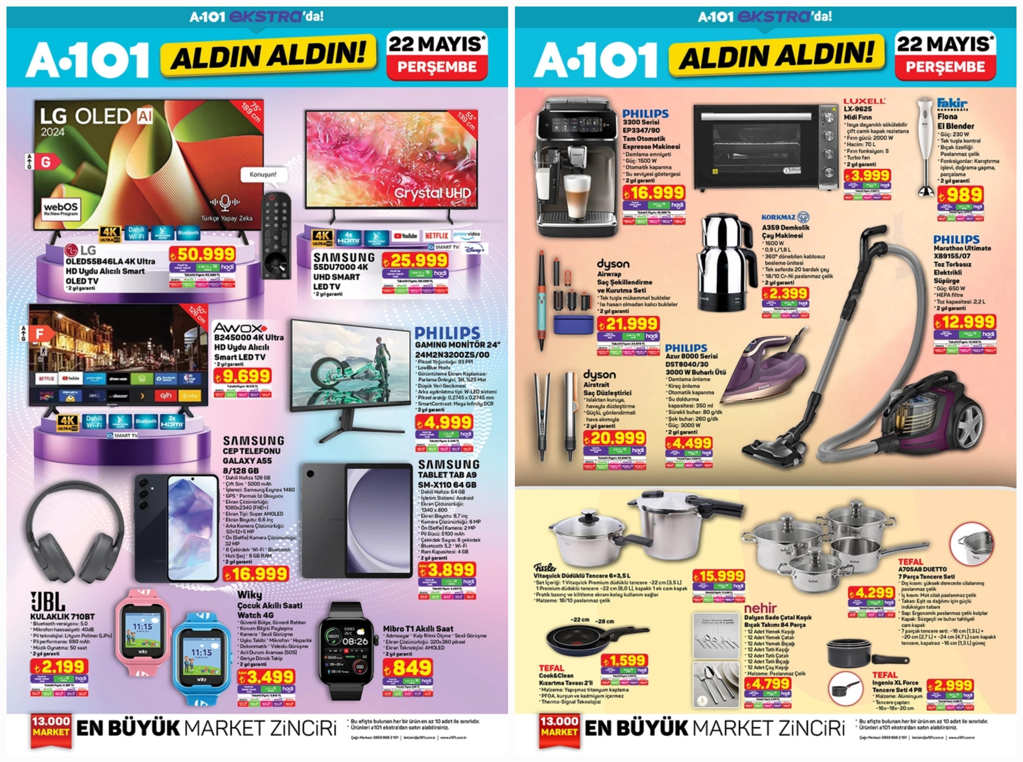 22 Mayıs A101 Ekstra kataloğunda neler var?