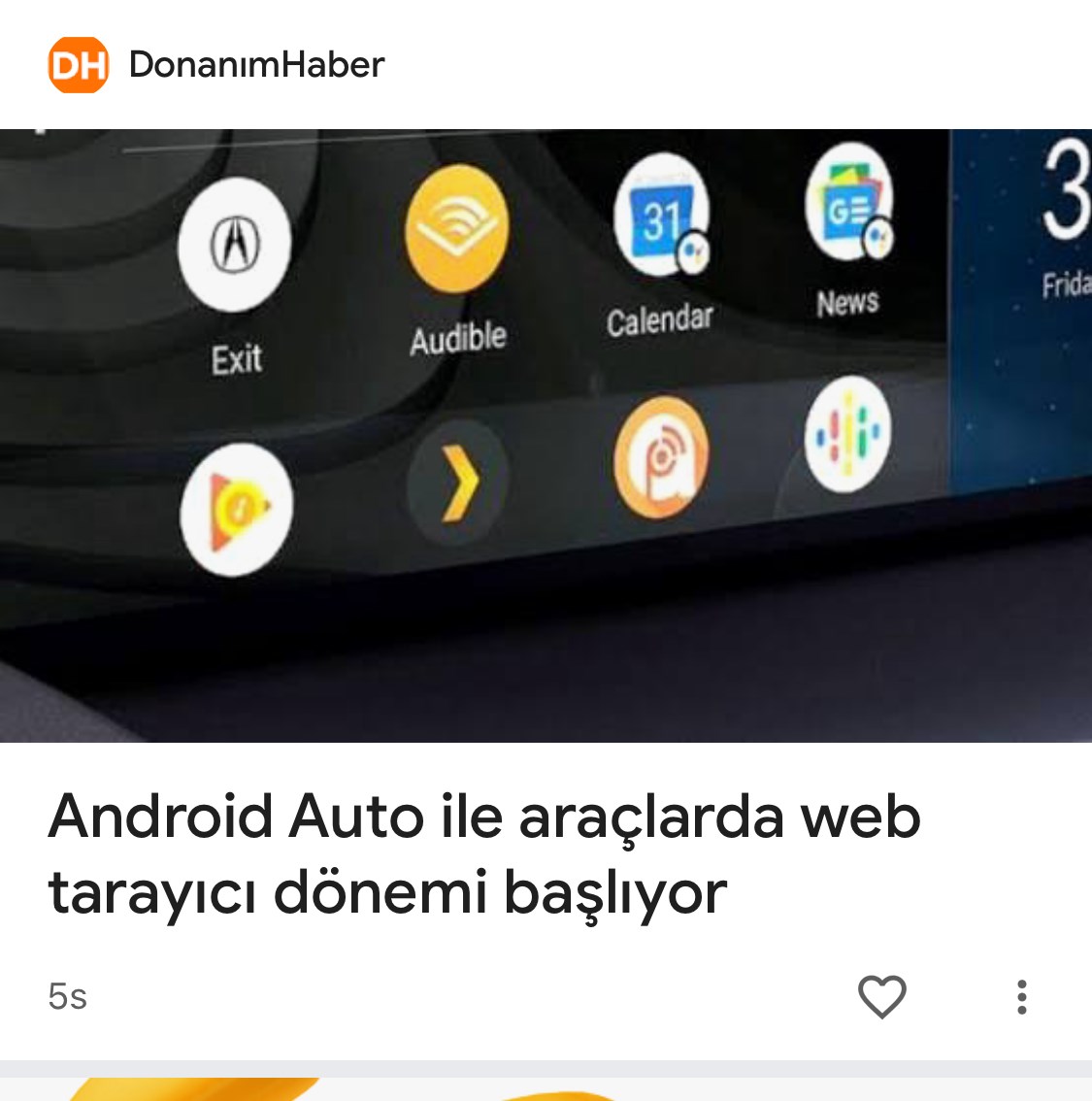 google keşfet (discover) yeni tasarım