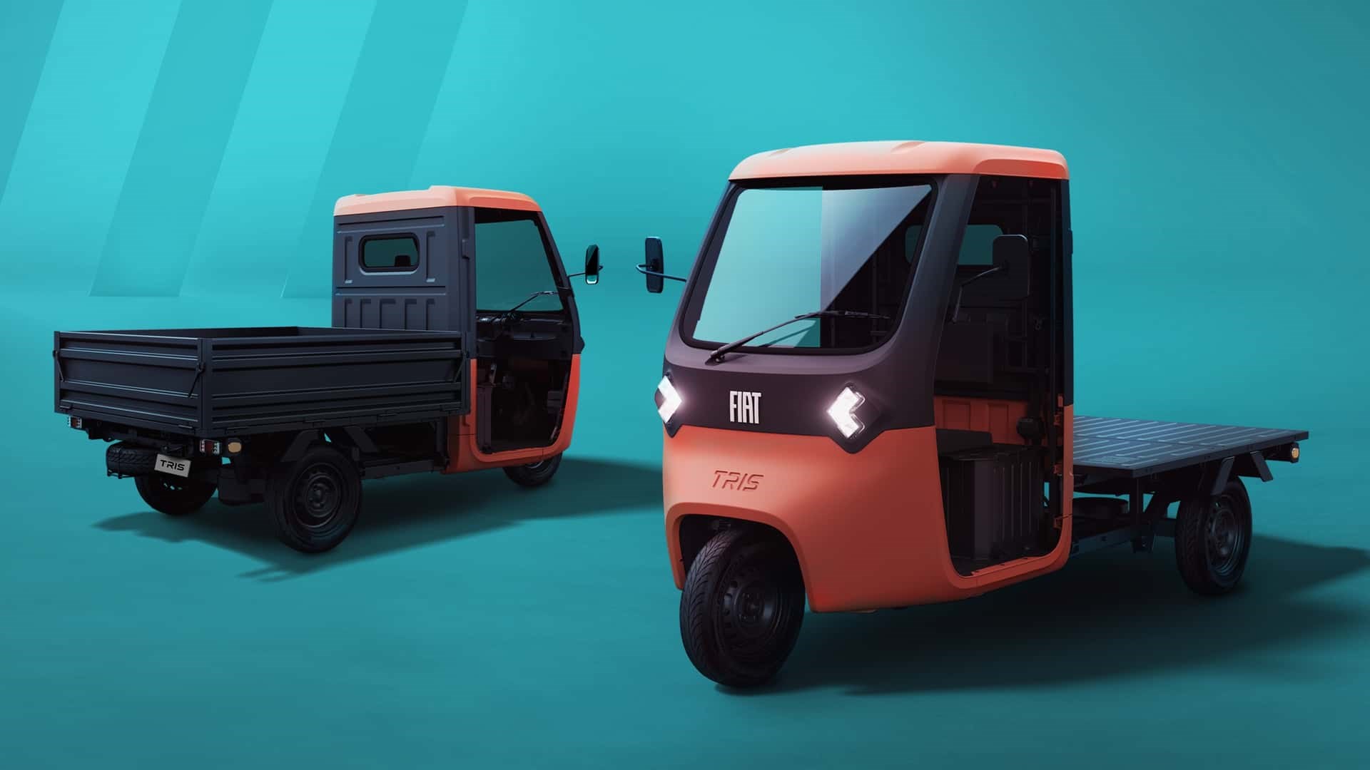 Fiat'tan üç tekerlekli elektrikli mini kamyonet: Fiat Tris