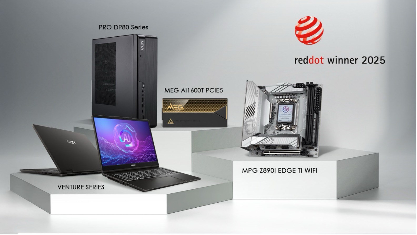 MSI çok sayıda ürünüyle 2025 Red Dot Tasarım Ödülü kazandı