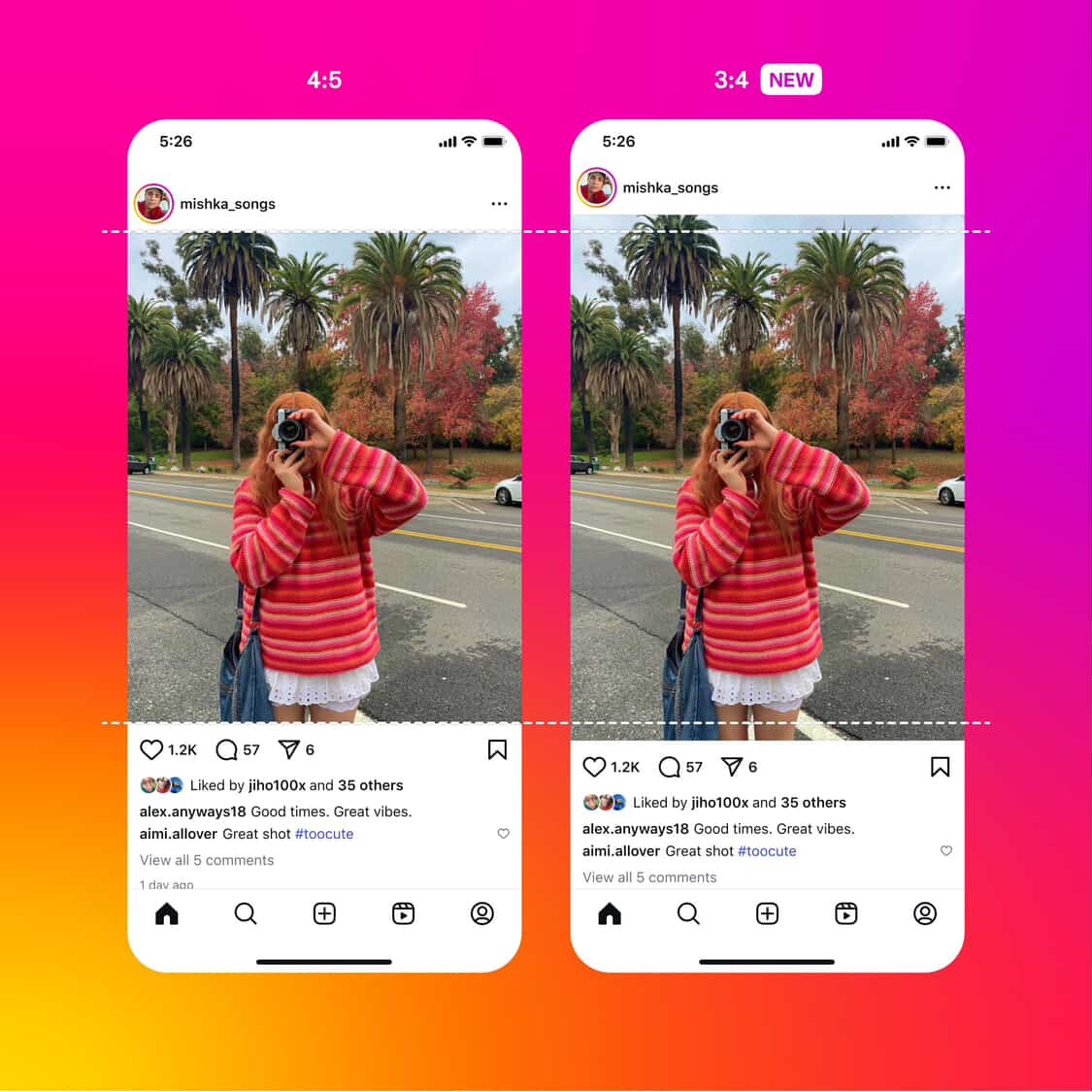 instagram 3:4 en boy oranı fotoğraf