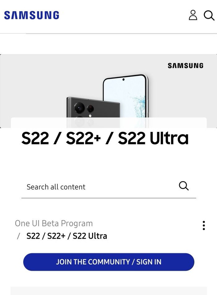 samsung galaxy s22 telefonlar android 16 one ui 8 beta programı