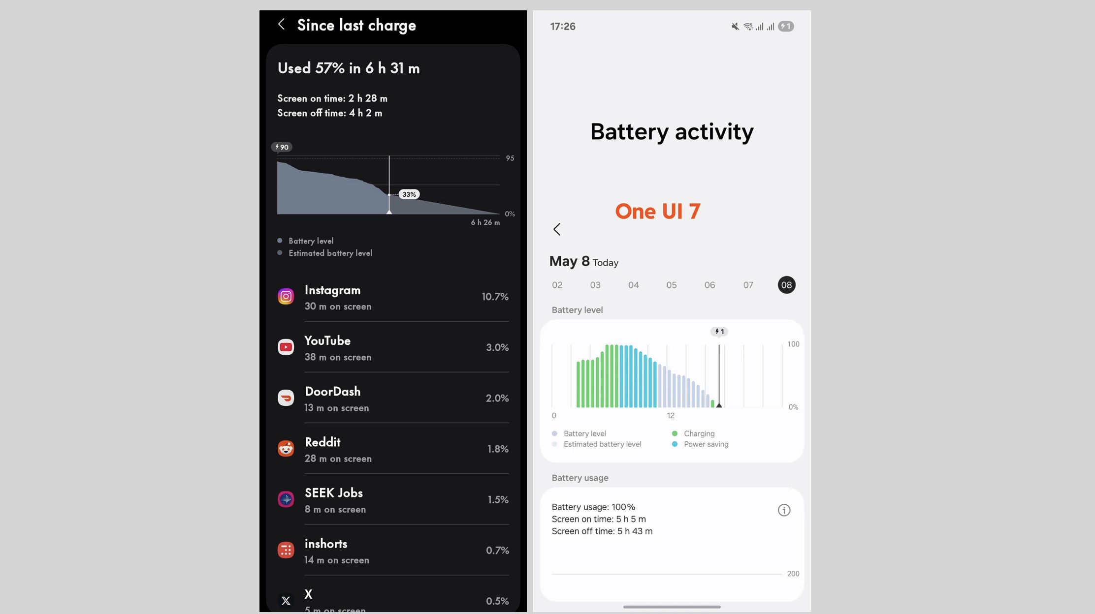 Samsung One UI 7 pil sorunu çözüm yolları