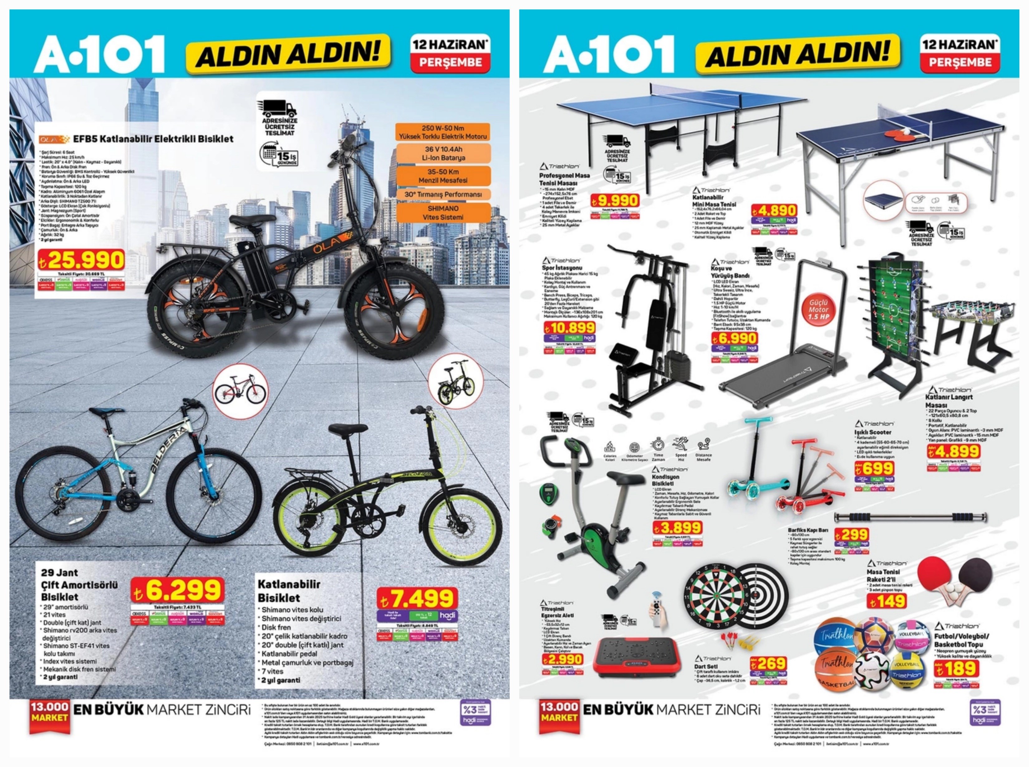 12 Haziran A101 aktüel