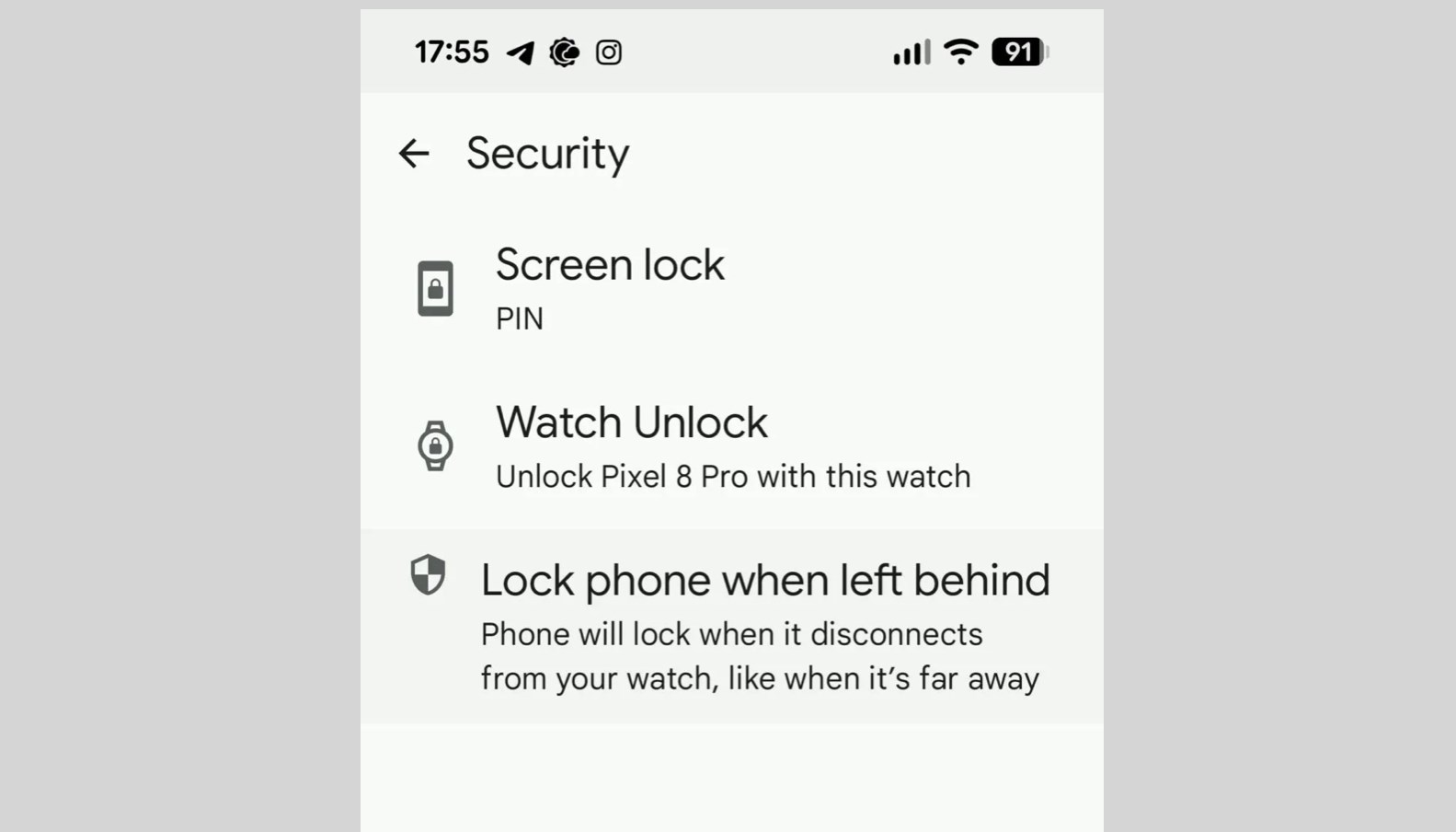samsung galaxy watch unutulan telefon otomatik kilitleme