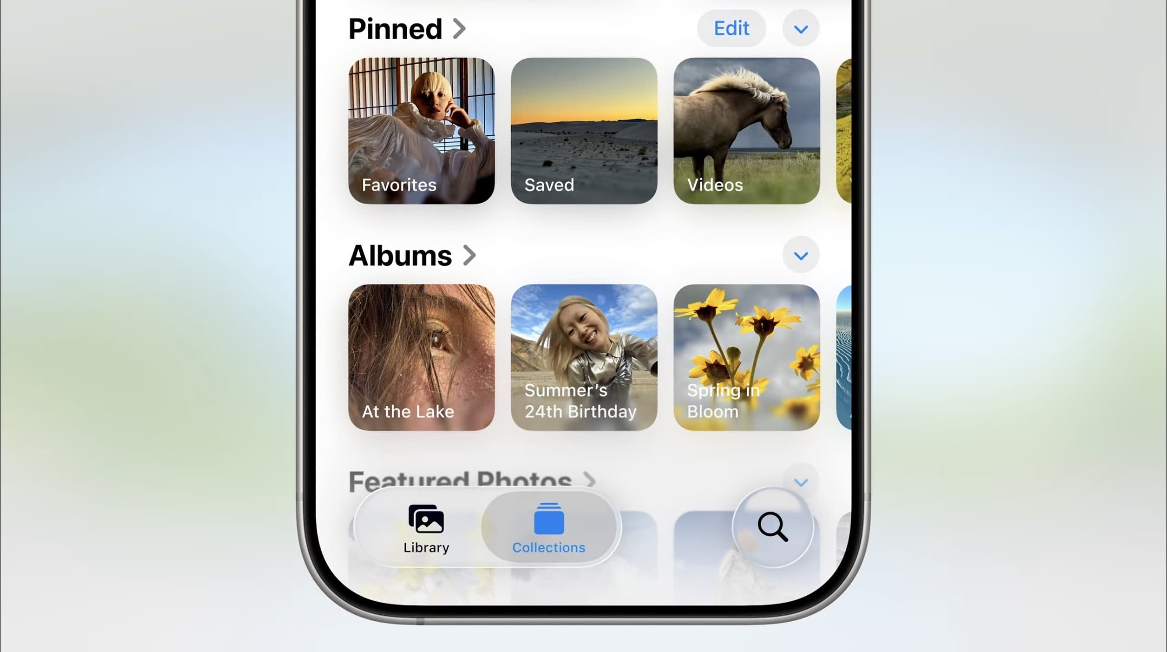 iOS 26 yeni fotoğraflar uygulaması