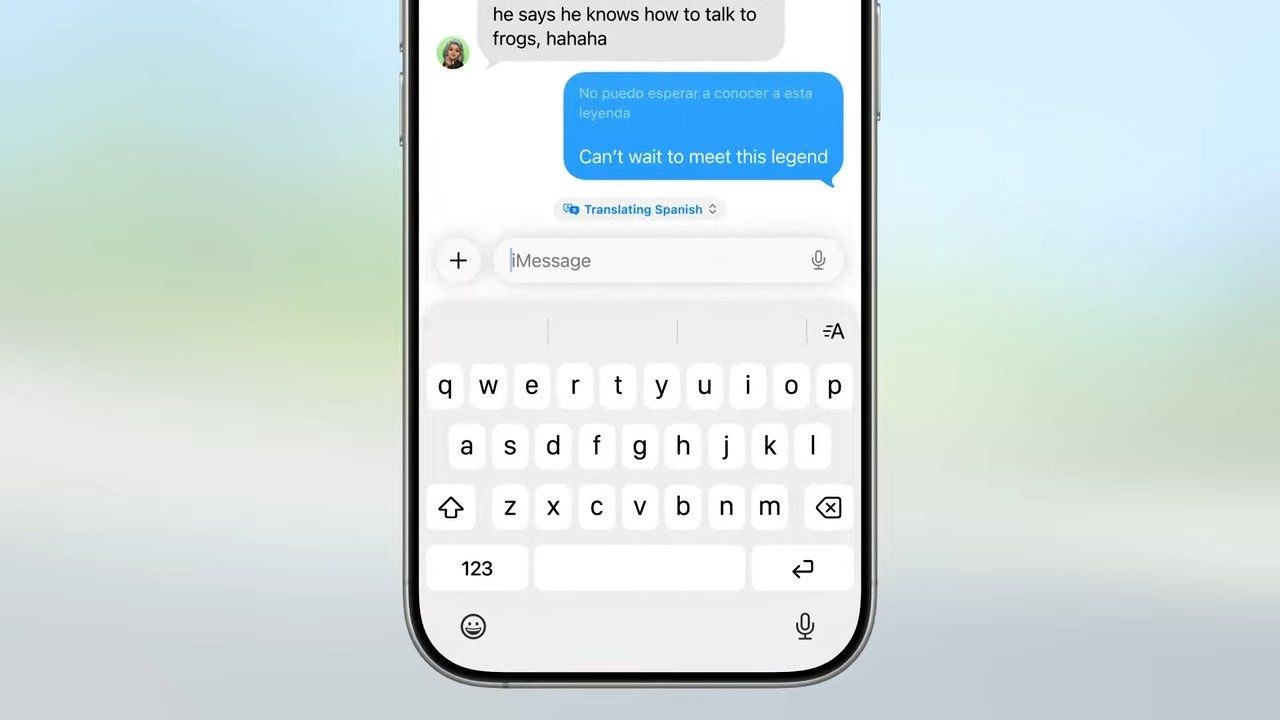 Apple Intelligence canlı çeviri