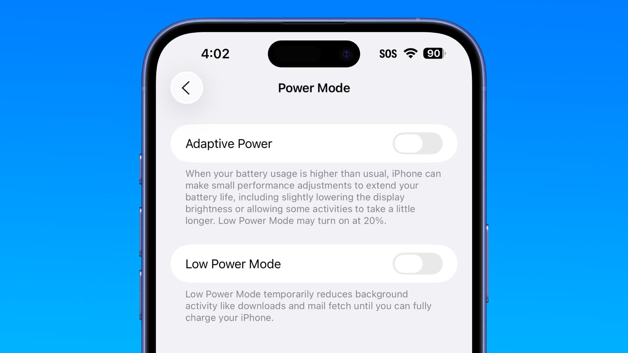 iOS 26 ile pil süresini uzatmak için performans düşürülebilecek