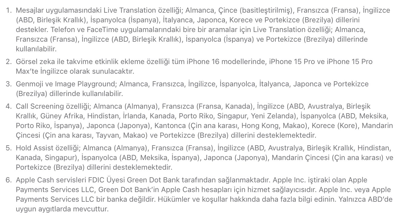 iOS 26'nın önemli yenilikleri Türkiye'de kullanılamayacak