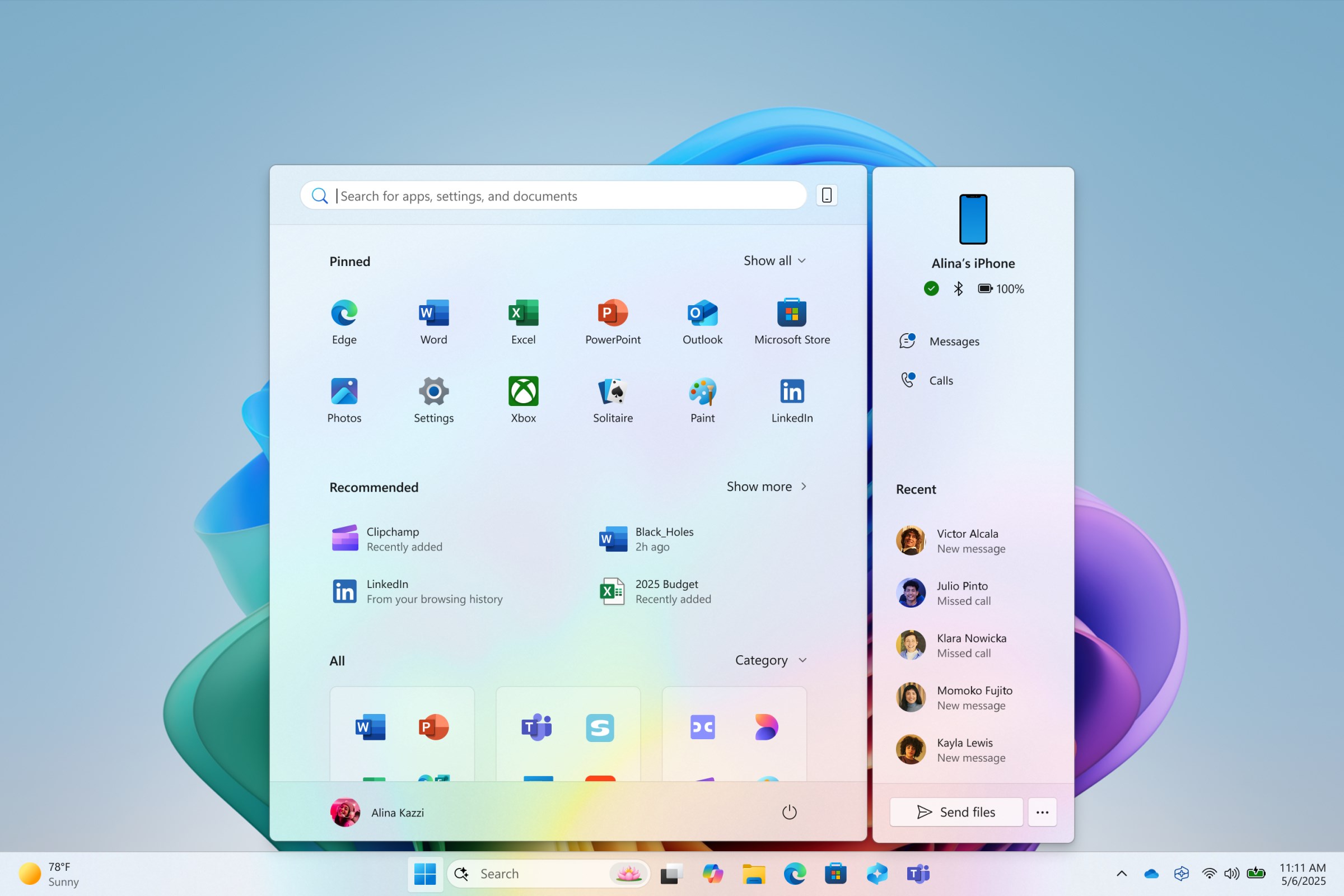 Windows 11’e yepyeni bir Başlat menüsü geldi
