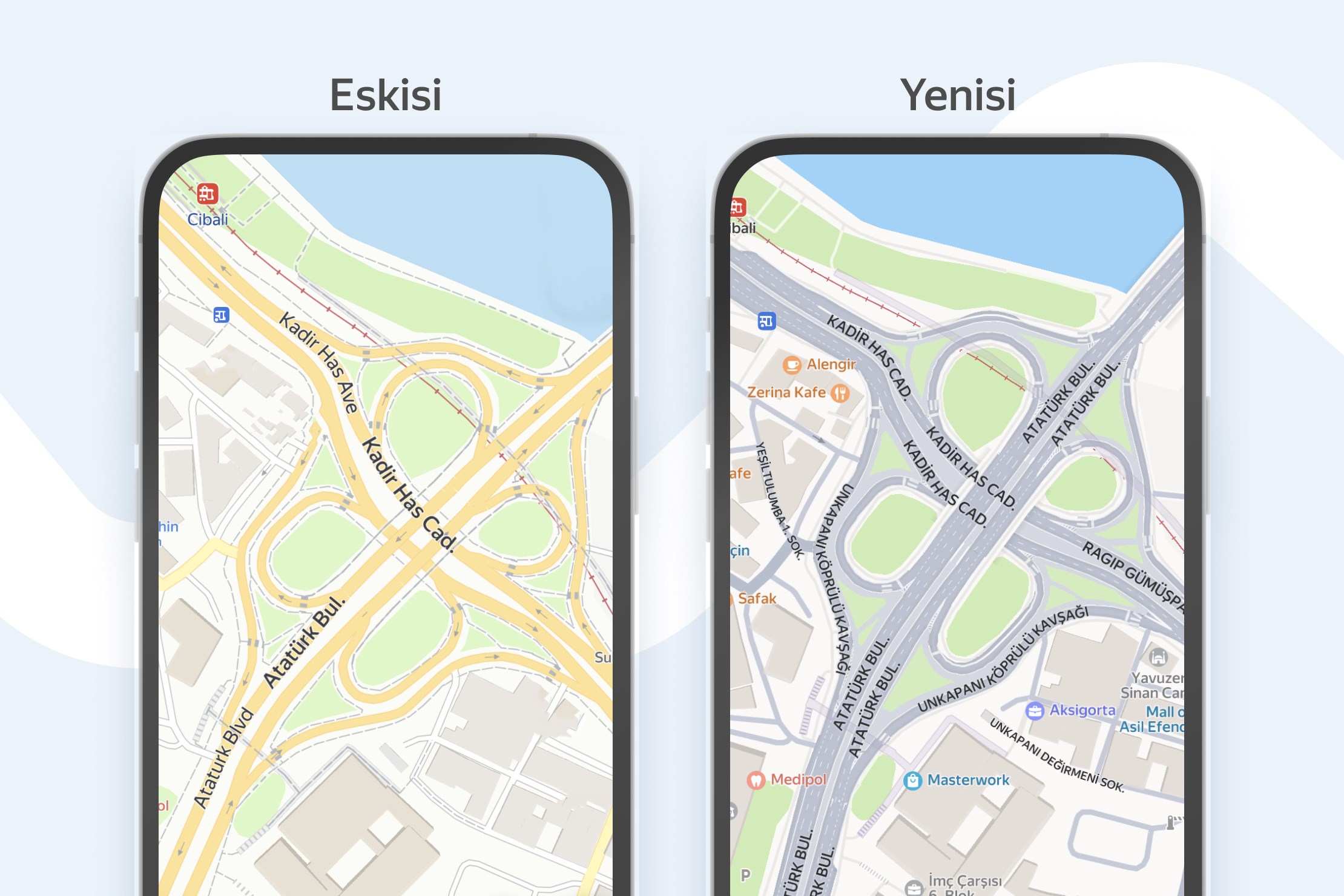 Yandex Maps, Türkiye'de daha gerçekçi görünüme kavuştu