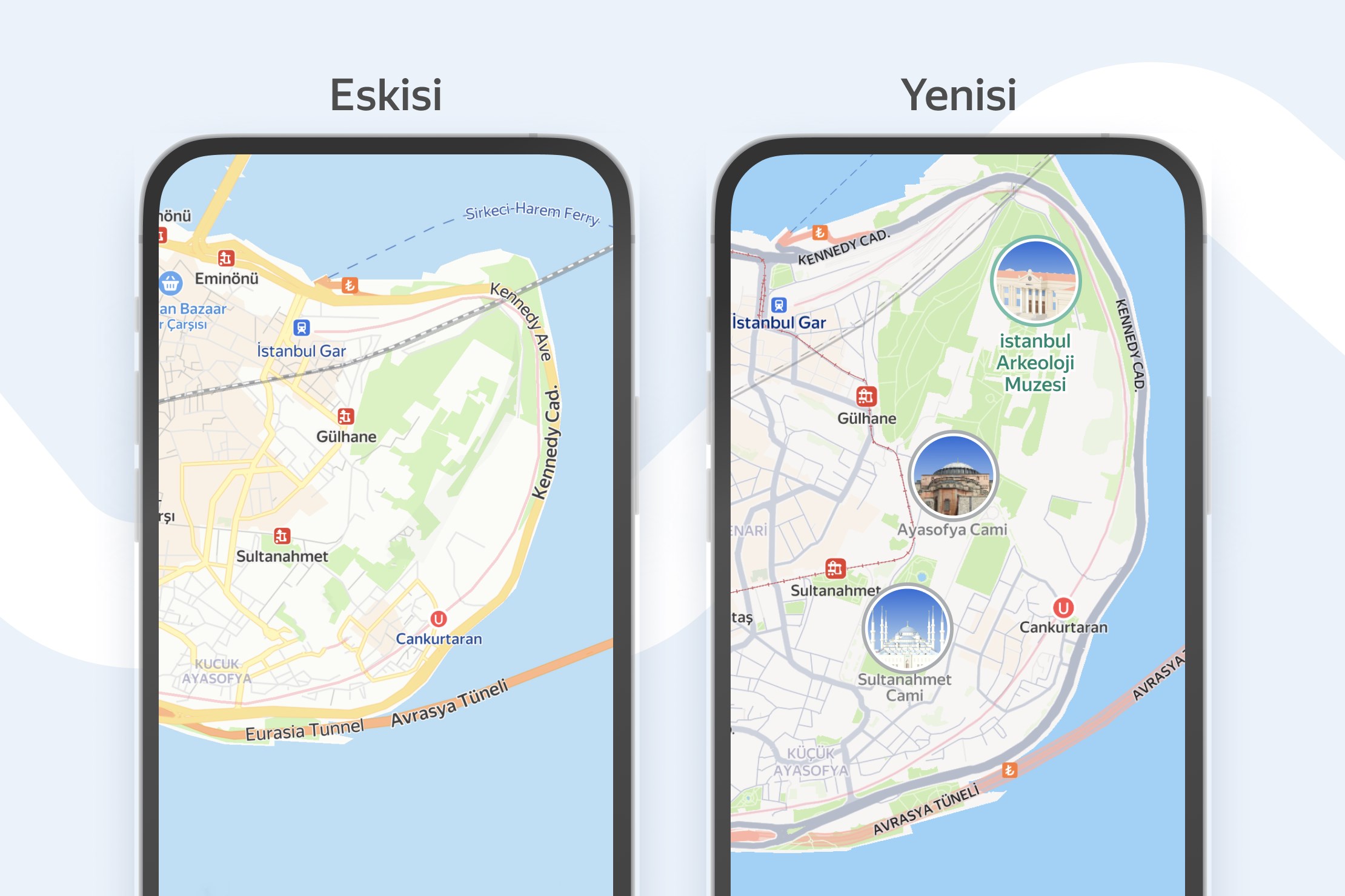 Yandex Maps, Türkiye'de daha gerçekçi görünüme kavuştu