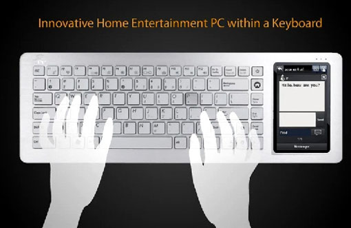Asus'tan işlemciye, belleğe, WiFi ve HDMI çıkışına sahip klavye: Asus Eee Keyboard