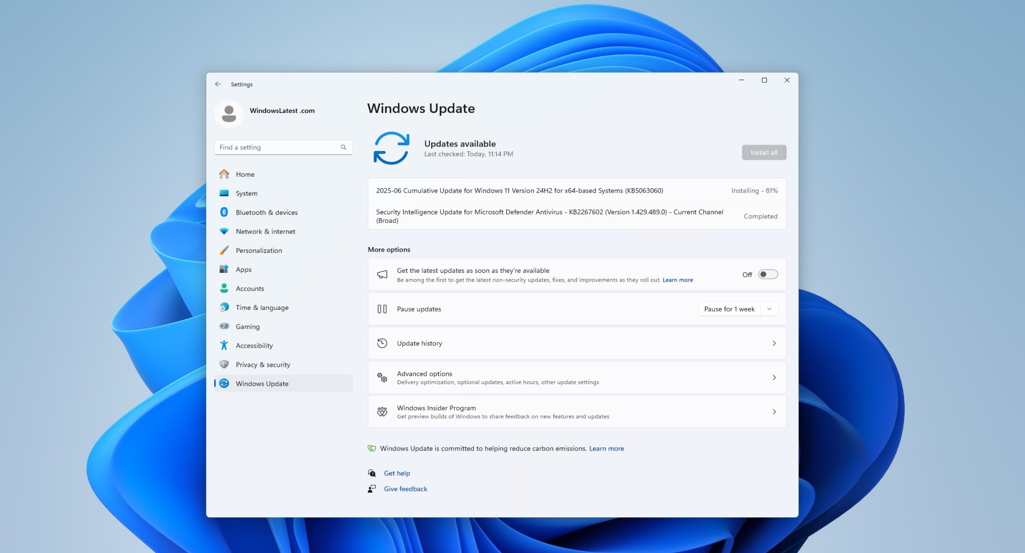 windows 11 KB5063060