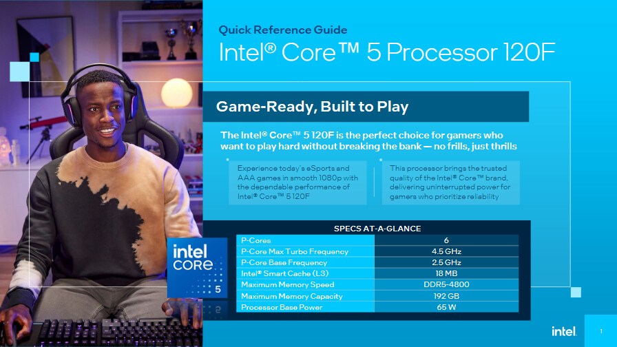 Intel Core 5 120F sessizce tanıtıldı: İşte özellikleri