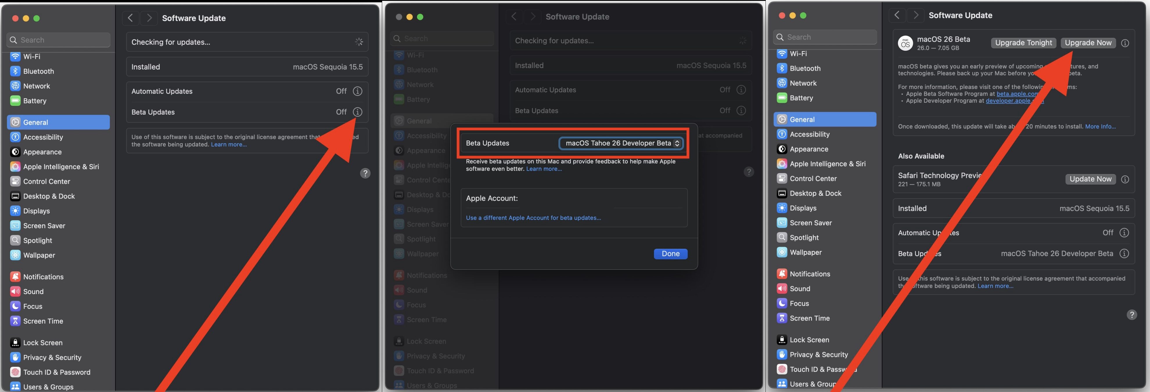 macos 26 dev beta indir yükle