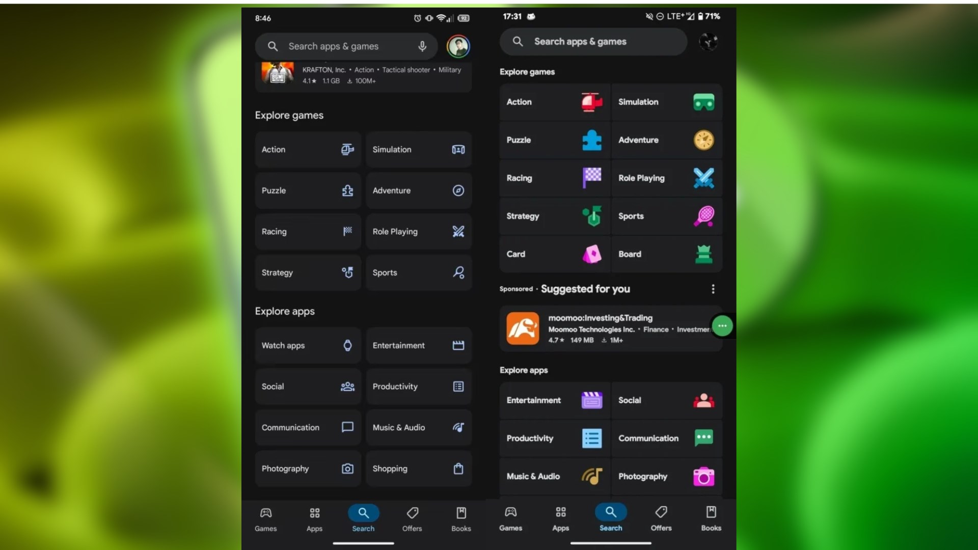Android 16 öncesi ilk adım: Play Store'un tasarımı değişiyor