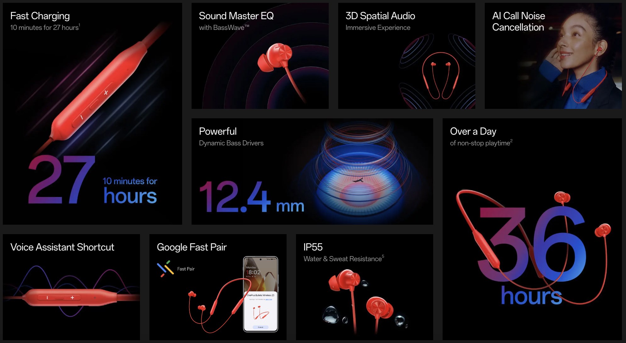 OnePlus Bullets Wireless Z3 kablosuz kulak içi kulaklık özellikleri