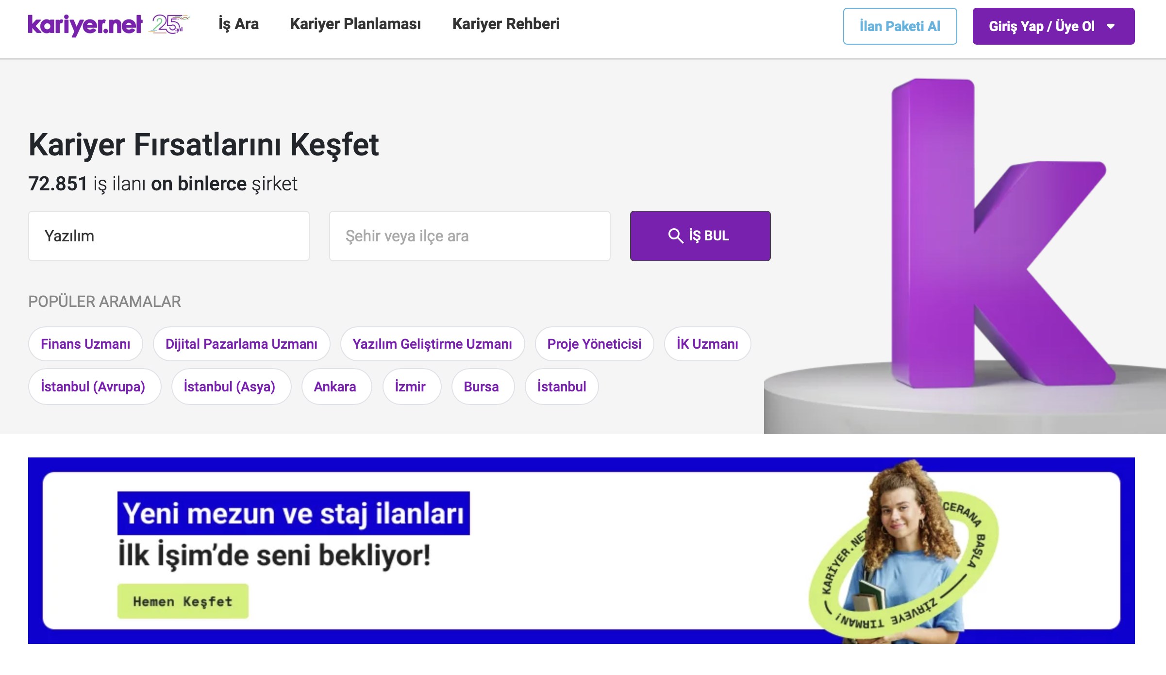 Rekabet Kurumu'ndan Kariyer.net'e soruşturma!